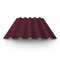 Профнастил окрашенный С20 0,45х1100(1150)х2000 RAL 3005 винно-красный Уценка
